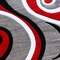 Flash Furniture Red 4' x 4' Modern Plush Abstract Area Rug KP-RG952-44-RD-GG - alternate 5